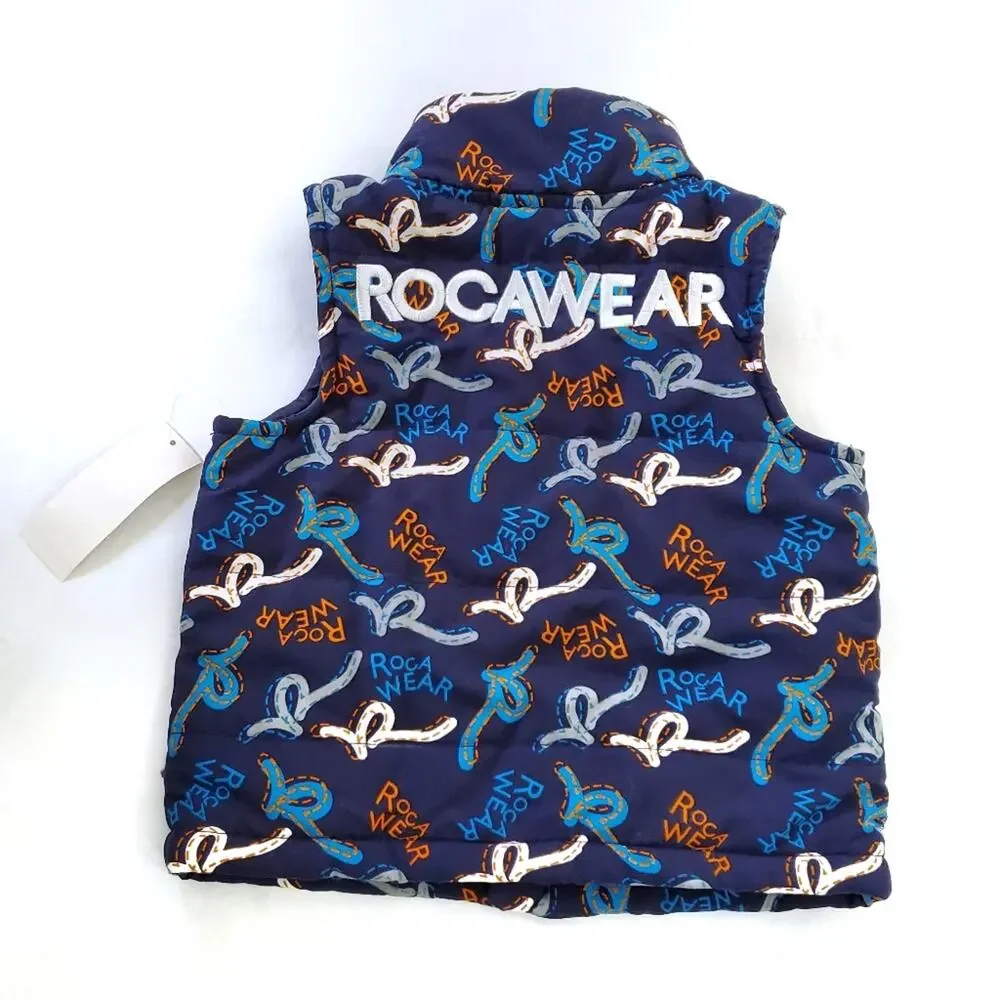 NWT Rocawear | Logo Print Embroidered Puff Vest